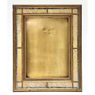 Tiffany Furnaces Bronze and Favrile Glass Frame