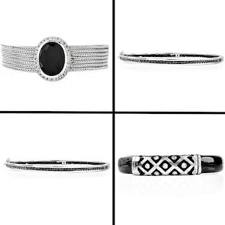 4 Sterling Silver Cz Bracelets