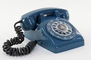Bell System Blue Color Sample Rotary Telephone