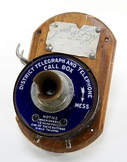 1860 National Yukon Gold Rush Telephone Alarm Box