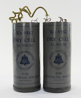 PR Bell System Dry Cell Batteries KS 6542 Type 6