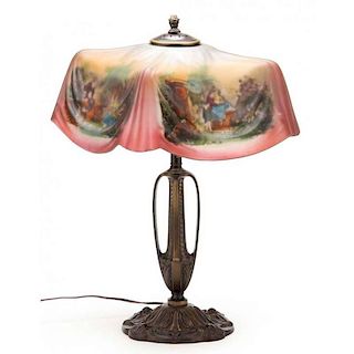 Pittsburgh Reverse Painted Table Lamp