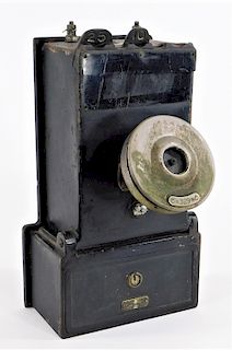C.1910 Gray Telephone Co Cast Iron Pay Telephone