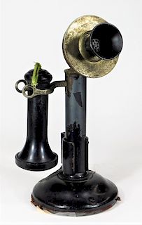 C.1905 Deveau Candlestick Table Top Telephone