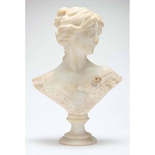 Giovanni Pinotti Cipriani (Italian, 19/20th century), Bust of a Young Woman