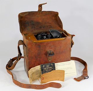 WWII Captured Japanese Field Telephone & Ephemera