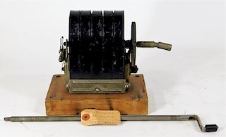 Early Hand Cranked Electrical Generator
