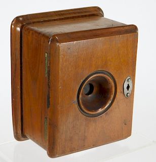 Blake Wood Cased Telephone Transmitter Box