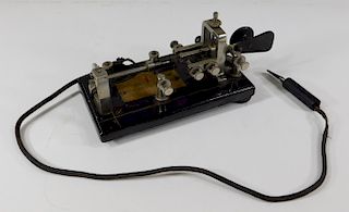 C.1910 Vibroplex Bug Morse Code Telegraph Key