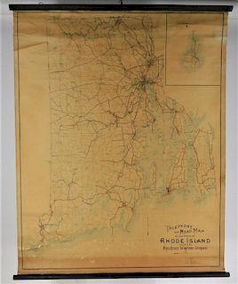 3PC C.1907 Providence Telephone Company RI Maps
