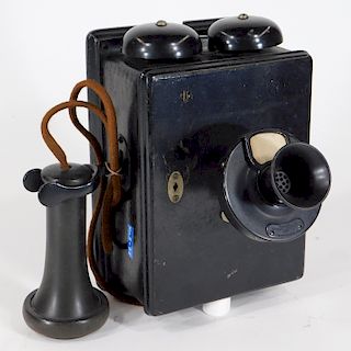 C.1915 Western Electric Type 293R Wood Telephone