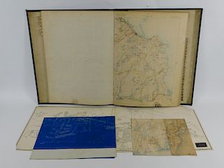 Bound Vol. Early USGS Maps Telephone Line Diagrams