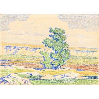 Birger Sandzen (1871-1954), Western Landscape