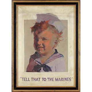 WWI "Tell That to the Marines" Illustration