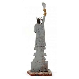Elijah Pierce (OH/MS, 1892-1984), "The Statue of Liberty"