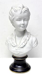 A French Bisque Bust, Height 16 1/2 inches.