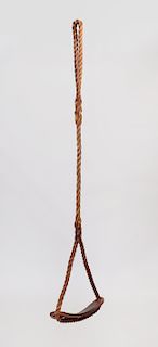 Sailor's Rope Hoist with Curved Oak Seat
