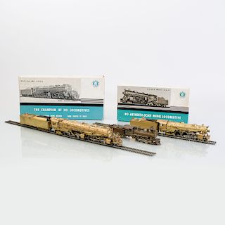 Two Japanese Brass Akane 'Ho' Scale Models of Locomotives