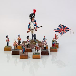 Group of Eleven Keith Wippler Painted Lead Military Figures