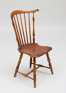 Windsor Oak and Paine Side Chair, Probably Connecticut