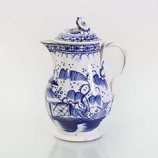 Leeds Type Pearlware Cream Jug and Cover