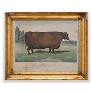 Currier & Ives, Publishers: The "Queen of Cattle"; and The "Champion Steer" of the World