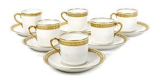 A Limoges Porcelain Partial Tea or Coffee Service,