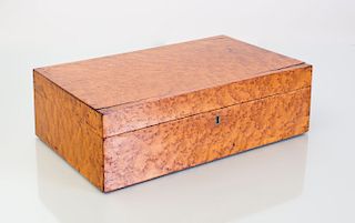 Federal Tiger Maple Document Box
