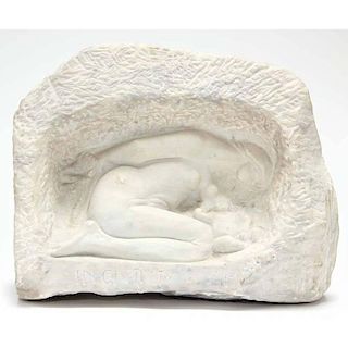 Folk Art Marble Carving - "In Captivity"