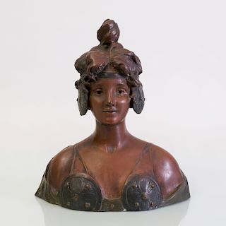 George Van Der Straeten (1856-1928): Bust of a Woman
