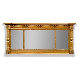 Classical Giltwood Overmantle Mirror