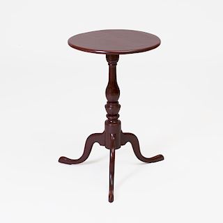 Federal Birch and Cherry Candlestand, New England