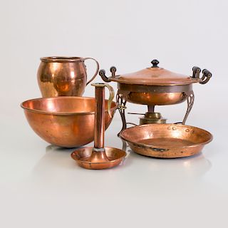 Group of Copper Kitchen Articles