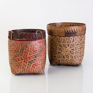 Two Cylindrical Baskets