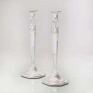 Pair of Reed and Barton Silver Candlesticks