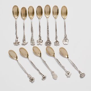 Set of Twelve Tiffany Silver Coffee Spoons