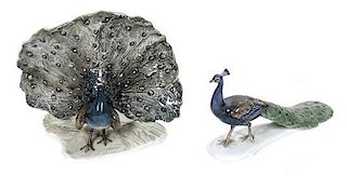 Two Rosenthal Figures of Birds, Height of taller 7 1/2 inches.