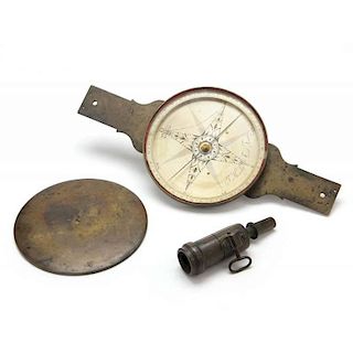Rare 18th Century Frederick, Maryland Heisely Compass