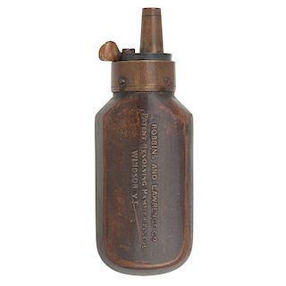 Small Robbins & Lawrence Marked Powder Flask 