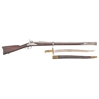 Whitney Model 1861 Navy Rifle with Matching Bayonet