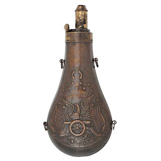 Coat of Arms Powder Flask By American Powder Flask Co