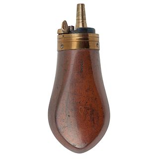 Small Pear Shaped Powder Flask By Sykes