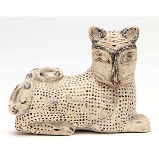 Archaic Italo-Corinthian Figural Pottery Vessel