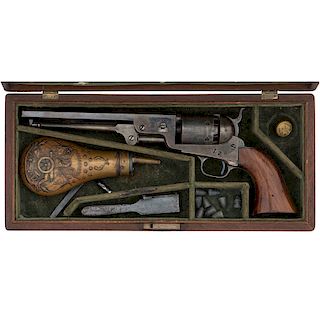 Colt 3rd Model Navy Revolver Attributed to Pvt. WIlliam J. Mills USMC