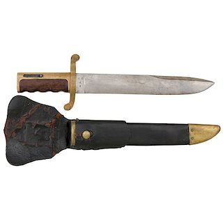 Dahlgren Bowie Knife Bayonet with Scabbard and Frog