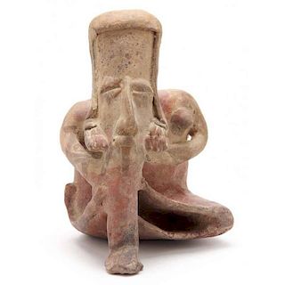 Pre-Columbian Jalisco Seated Terracotta Figurine
