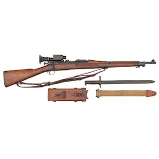 **Springfield U.S. Model 1903 Bolt Action Rifle with Telescopic Musket Sight