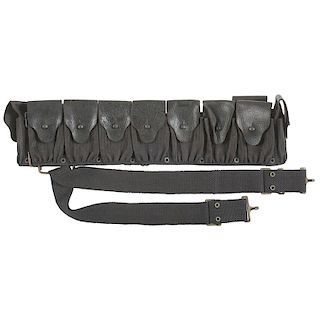 Mills Winchester Lee 6mm Navy Pocketed Cartridge Belt with Suspenders 