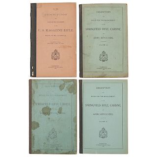 Lot of Eight Books US Ordnance "Descriptions and Rules For the Management of"