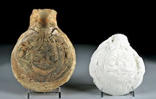 Rare Romano-Egyptian Pottery Mold of Bes